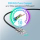 thumbnail image 5 of Cables de conexión Ethernet Sokqovt Cat6a Slim, 1 pie, 10 G, paquete de 24, 5 of 6