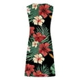 thumbnail image 5 of ICHUANYI Womens Floral Print Dresses Summer Elegant Casual V-Neck Tank Dress With Strap, 5 of 5