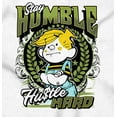 thumbnail image 2 of Retro Comic Stay Humble Hustle Hard Hoodie Hooded Sweatshirt Men Brisco Brands S, 2 of 6