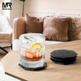 thumbnail image 3 of Radicaln Black Marble Coasters Set of 6 Handmade 3.5 inch Star Coasters for Drinks, Coaster Set with Holder, Elegant Table Decor, 3 of 7