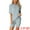 Light Blue, variant on DARING DIVA Women's Ribbed Knit Tracksuit Sweatshirt Set Shorts Sleepwear Blue S