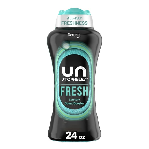 Downy Unstopables In Wash Scent Booster Beads, Fresh Scent, 24 oz, Laundry Beads for odor Protection, Downy Scent Booster Beads, Laundry Scent Boosters