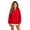 Red, variant on Girls Half Zip Sweatshirt Zippered Long Sleeve Pullover Tops for Teen Girls Cute Casual Fleece Pullovers for Teen Girls