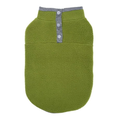 Puppy Cats Warm Pug Coats For Small And Medium Dogs Jacket Bulldog Chihuahua Pet Supplies Pet Vest Dog Costume Dog Clothes GREEN XL
