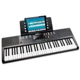 thumbnail image 2 of Teclado RockJam compacto de 61 teclas con atril para partituras, fuente de alimentación, pegatinas de notas de piano y lecciones de piano simples, 2 of 5