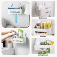 thumbnail image 5 of Shower Caddy with Vacuum Suction Cup, No Drilling Removable Shower Shelf, Shampoo and Toiletries Storage Basket, Kitchen, Bathroom, Bedroom, Bathroom, 5 of 5
