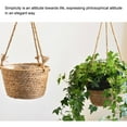 thumbnail image 2 of Jardinière Suspendue en Corde de Jute Panier de Rangement Tissé pour Plantes Intérieur Extérieur Porte-Fleurs Cintres pour Plantes en Macramé Déco Maison Moderne, 2 of 7
