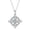 C, variant on Mystical Birthstone Knot Pendant Necklace with Sparkling Cubic Zirconia for Wiccan Witchcraft Style