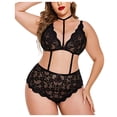 thumbnail image 2 of uublik Lingerie Set for Women Sexy Naughty Plus Size Babydoll Sexy Naughty Lace Bodysuit, 2 of 5