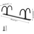 thumbnail image 1 of Ganchos para tazas debajo del gabinete, soporte para tazas de café, escurridores de tazas, colgador para utensilios de cocina, color negro, 1 of 5