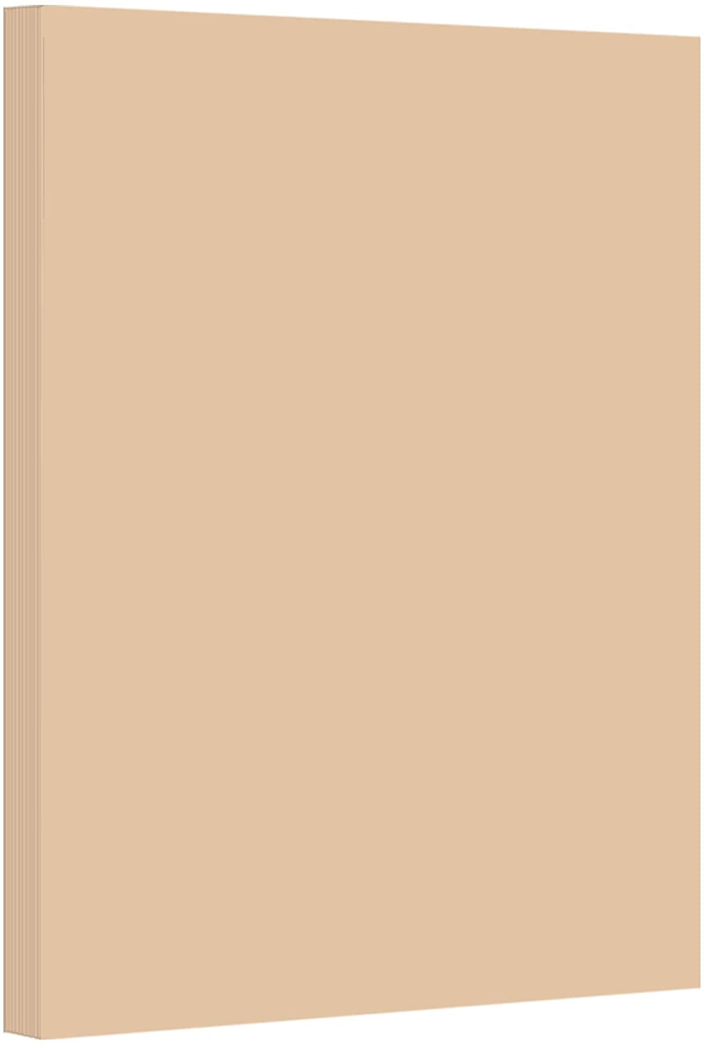 Tan Pastel Color Card Stock Paper, 67lb Cover Medium Weight Cardstock