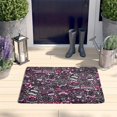 thumbnail image 2 of Pink Breast Cancer and Love Flannel Non Slip Door Rugs,Washable Door Mats Indoor,Decorative Door Mats,Dirt-Resistant and Absorbent Doormat for Entrance,Bedroom,Kitchen,Bathroom,23.5x16in(60x40cm), 2 of 5