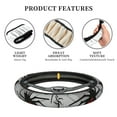 thumbnail image 3 of Kdxio Spiders Print Elastic Stretch Steering Wheel Cover,Auto Steering Wheel Cover,15 Inch Anti-Slip,Warm in Winter and Cool in Summer,Fit Suvs,Vans Cars,Trucks, 3 of 5