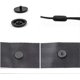 thumbnail image 4 of Clips de tope de cinturón de seguridad de plástico negro, 5 uds., para cinturones de seguridad de coche, 4 of 4