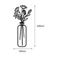 thumbnail image 4 of Hierro Florero Decoración De Pared Corte Con Láser Silueta Colgante Escultura De Pared 406x180x1.8mm+Hierro Florero Decoración De Pared Corte Con Láser Silueta Sunnimix none, 4 of 6