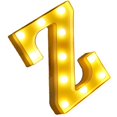 thumbnail image 1 of LED  Festival Lámpara decorativa Z Z Gloria Control remoto Light Up Letter, 1 of 9
