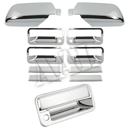 - AAL Premium Chrome Cover Combo For CHEVY 1995 1996 1997 1998 TAHOE MIRROR+4 Doors HANDLE With Passenger Side Keyhole+TAILGATE With Keyhole