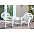 thumbnail image 2 of Jeco 3pc Santa Maria Espresso Wicker Chair Set - Ivory Cushions, 2 of 11
