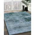 thumbnail image 2 of Ahgly Company Indoor Square Abstract Columbia Blue Abstract Area Rugs, 8' Square, 2 of 6