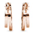 thumbnail image 5 of Cate & Chloe Pack of 3 - Corina 18k Rose Gold Plated 20mm Hoop Earrings with Swarovski Crystals Gift for Women, 5 of 11