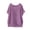 Purple, variant on Women's Plus Size Raglan T-Shirt, Short Sleeve Loose Fit Cotton Linen Top, Oversized Casual Summer Tee for Everyday Wear, Lounge and Relaxed Outfits Beige L