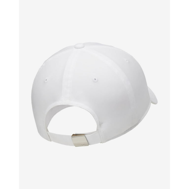 Nike Dri FIT Club Metal Swoosh Cap White Metallic L Walmart
