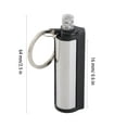 thumbnail image 7 of Permanent Match  Lighter With Key Chain Silver, 7 of 7