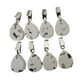 thumbnail image 3 of 8x Pesas para Manteles, Cortinas, Banderas de Jardín, Camping, con Clips de Acero Inoxidable Multi 6 cm, 3 of 9