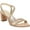 Barely Nude Microsuede, variant on Naturalizer Women's Vanessa2 Strappy Heeled Sandals Silver 8.5M