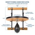 thumbnail image 3 of Speed Bag Platform Stand for Boxing Punching Practice with 24 Inch Board Height Adjustable Mount 360 Degree Swivel and Includes Speed Bag Air Pump, 3 of 7