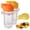 Orange+Yellow, variant on Manual Citrus Juicer with Screw-Top Lid, BPA Free Plastic Lemon Lime Extractor