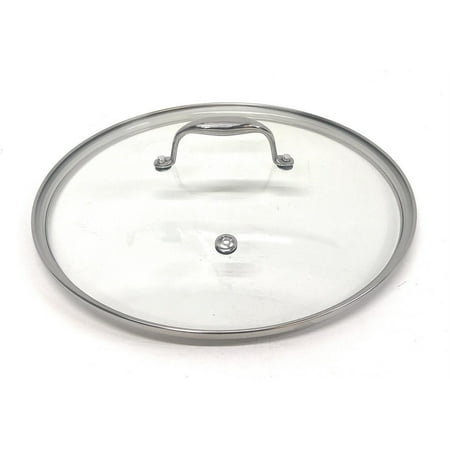 Hexclad 007069 Commercial 12-Inch Lid  Stainless Steel Tempered Glass