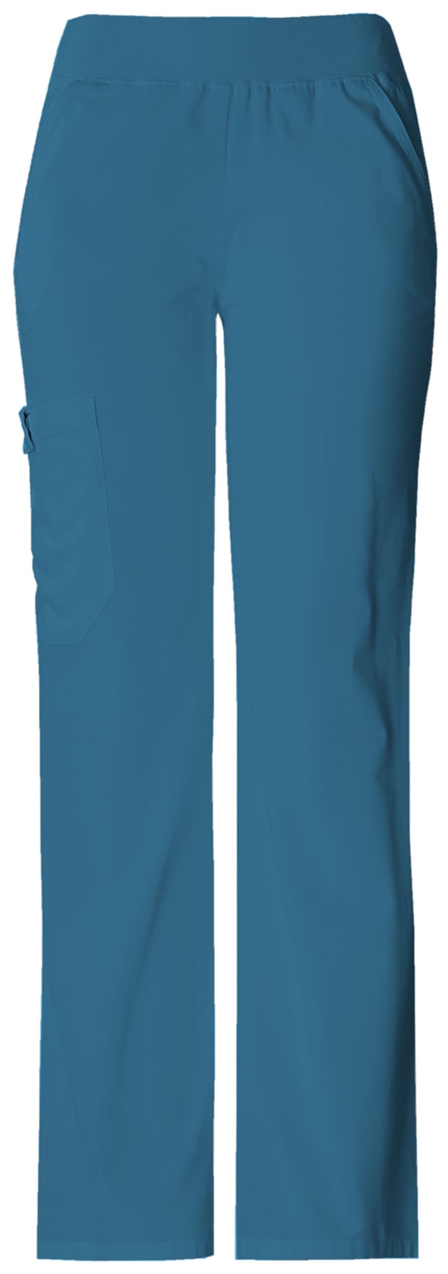 Cherokee Flexibles Women Medical Scrubs Pant Mid Rise Knit Waist Pull