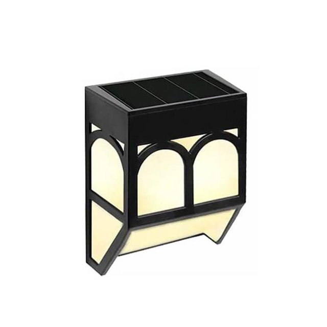 Toystoory 1 pieza de luz de pared Solar Retro, luz de cerca Solar, luz de pared impermeable para exteriores, para jardín, patio trasero, cerca de Patio Iluminación y accesorios No.1 Toystoory HA024161-01