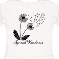 thumbnail image 4 of Inktastic Spread Kindness Dandelion Boys or Girls Long Sleeve Baby Bodysuit, 4 of 5