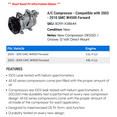 thumbnail image 2 of A/C Compressor - Compatible with 2003 - 2010 GMC W4500 Forward 2004 2005 2006 2007 2008 2009, 2 of 2