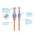 thumbnail image 2 of Monoprice SlimRun - Câble Patch - RJ-45 (m) à RJ-45 (m) - 1 Pieds - UTP - Chat 6A - Sans Accroc - Orange (Lot de 10), 2 of 4