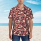thumbnail image 2 of Balery Skull record Guitar music Camisas hawaianas de manga corta para hombre, camisas playeras de corte holgado, camisas de vacaciones con botones,Medium, 2 of 7
