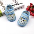 thumbnail image 4 of Lemetow Baby Cartoon Cotton Shoes Bear Pattern Stripes Casual Sneakers Newborn Soft Sole Toddler Shoes 0-18M, 4 of 5