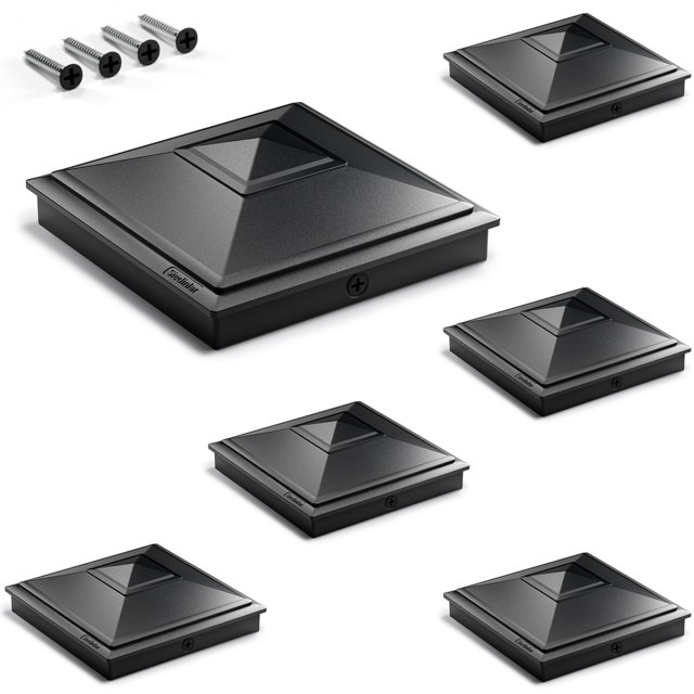 Post Caps Siedinlar 4x4 Pyramid Waterproof Outdoor, paquete de 6 unidades