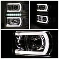 thumbnail image 5 of DNA Motoring For 14-15 Chevy Silverado 1500 LED DRL Chrome Clear Projector Headlight Pair, 5 of 9