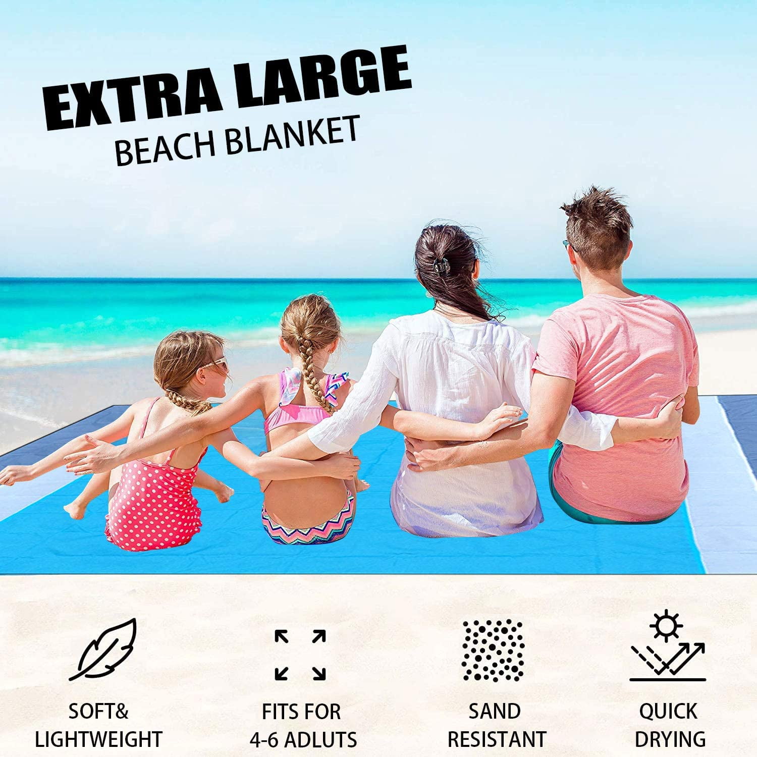 Large sand free beach blanket sale