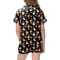thumbnail image 4 of 12-13 Years Teen Girl Set Halloween Short Sleeve Shorts Sleep Girls Summer Pjs Girls Matching Pajama Sets, 4 of 5