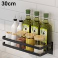 thumbnail image 1 of Estante de cocina montado en la pared, estante de acero inoxidable, cuenco para platos, organizador de almacenamiento de condimentos, estante de condimentos de 30 cm Speravity LF0173-08B, 1 of 7