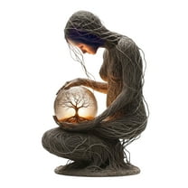 Bohemian Statue Acrylic Plaque Desktop Decoration Art Style Home for Women Men Unique Ornament