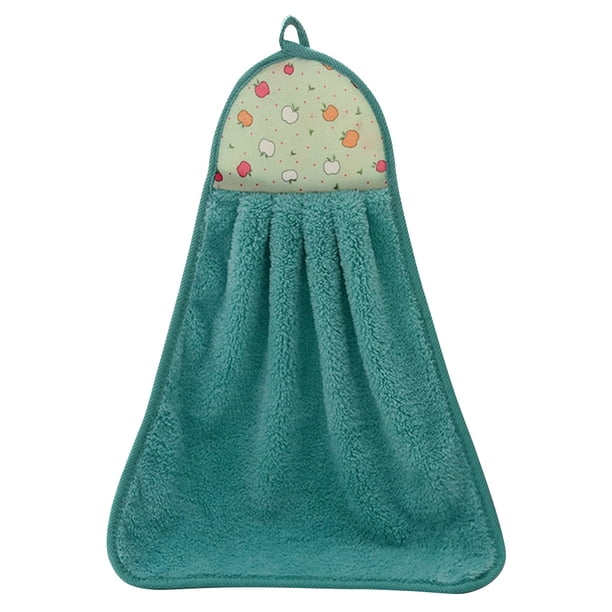 Matsuzay Suministros de baño de terciopelo Coral de 35x45cm, toalla de mano suave, paños de cocina absorbentes, tela colgante, accesorios para Baby Suministros de limpieza para el hogar Verde Matsuzay HA003403-06