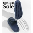 thumbnail image 6 of Sandals for Women and Men - Pillow Slippers - Double Buckle Adjustable Slides - EVA Flat Sandals, 6 of 14