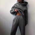 thumbnail image 4 of ORUYROP Two Piece Outfits for Women Lounge Pants Sets Pullover Hoodie Sweatsuit Relax Fit Oversized Tracksuits Jogging Suits, 4 of 7