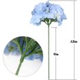 thumbnail image 5 of Silk Hydrangea Heads Artificial Flowers Heads with Stems for Home Wedding Decor,Pack of 10 (White), 5 of 5