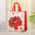 thumbnail image 4 of Valentines Day Gifts Bags Non-Woven Tote Treat Valentines Bags with Handles for Gifts Wrapping Shopping, Birthday, Weddings, Party Favors, Waterproof Rose Gift Box Goodie Bags, 9.1"x8.7"x4.3", 4 of 5